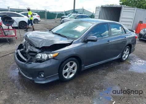 2011 Toyota Corolla S from USA, damaged, VIN 2T1BU4EEXBC569603